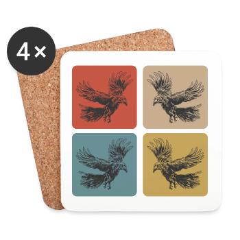 Raben Design - Untersetzer (4er-Set) - Weiß - Vorne