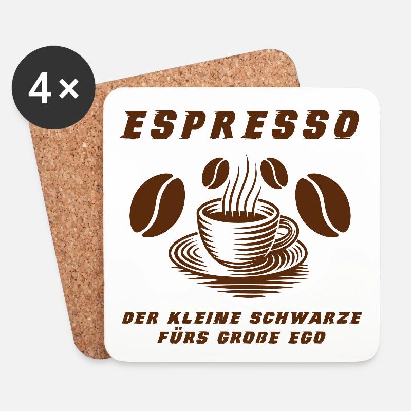 Espresso Design - Untersetzer (4er-Set) - Weiß
