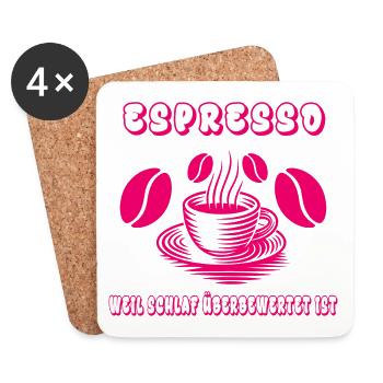 Espresso Design - Untersetzer (4er-Set) - Weiß - Vorne
