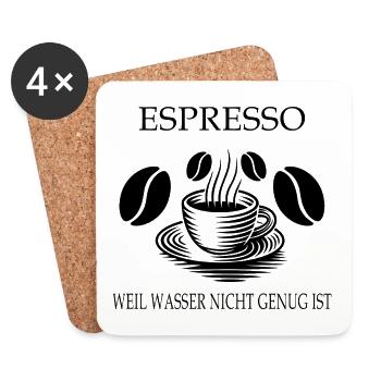 Espresso Design - Untersetzer (4er-Set) - Weiß - Vorne