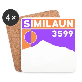 Similaun Glacier High Tour Hike Ötztal Tyrol - Coasters (set of 4) - white - Front