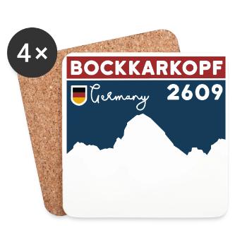 Randonnée pédestre sur l’ascension de Bockkarkopf Crossing - Dessous de verre (lot de 4) - blanc - Devant