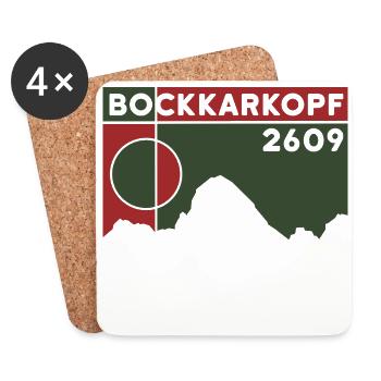 Randonnée pédestre sur l’ascension de Bockkarkopf Crossing - Dessous de verre (lot de 4) - blanc - Devant
