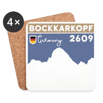 Randonnée pédestre sur l’ascension de Bockkarkopf Crossing - Dessous de verre (lot de 4) - blanc - Devant