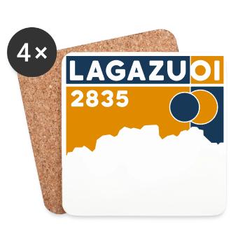 Monte Lagazuoi Dolomites Randonnée Ski de randonnée Randonnée - Dessous de verre (lot de 4) - blanc - Devant