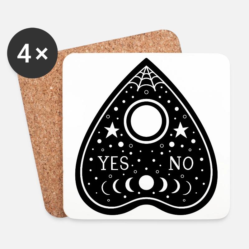 Yes or No Magic - Coasters (set of 4) - white