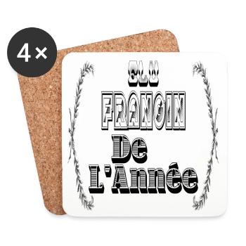 Elu Frangin Année Frère - Dessous de verre (lot de 4) - blanc - Devant