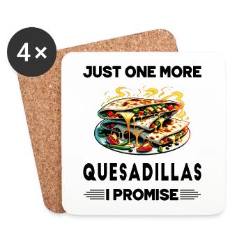 Encore une Quesadillas, c'est promis - Dessous de verre (lot de 4) - blanc - Devant