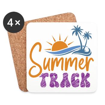 Sommerstrecke - Untersetzer (4er-Set) - Weiß - Vorne