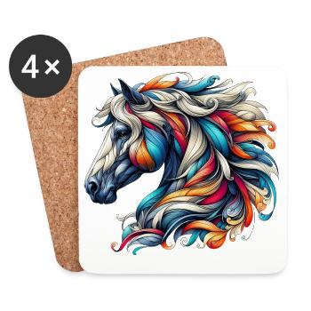 Horse - Coasters (set of 4) - white - Front
