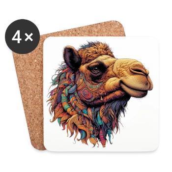 Camel - Coasters (set of 4) - white - Front