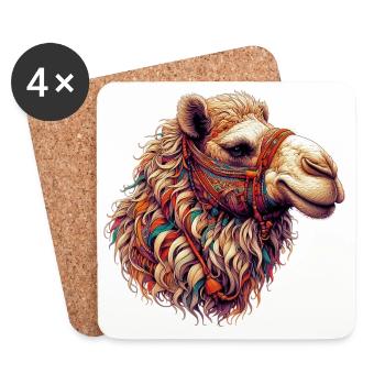 Camel - Coasters (set of 4) - white - Front