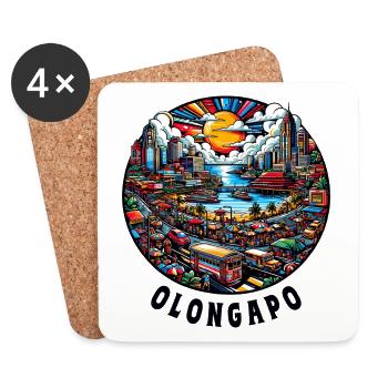 Olongapo Stadt Philippinen Stadt Skyline - Untersetzer (4er-Set) - Weiß - Vorne