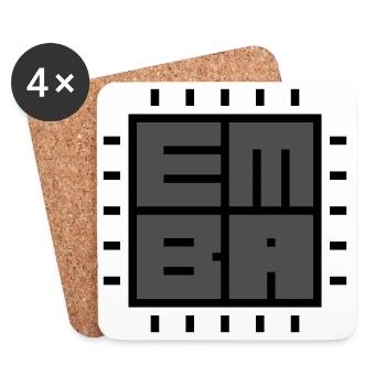EMBA firmware analyzer - Untersetzer (4er-Set) - Weiß - Vorne