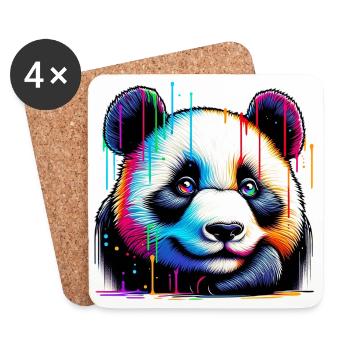 Panda - Coasters (set of 4) - white - Front