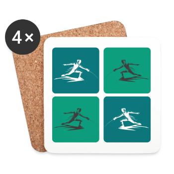 Fencing - Coasters (set of 4) - white - Front