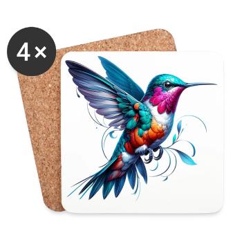 Hummingbird - Coasters (set of 4) - white - Front