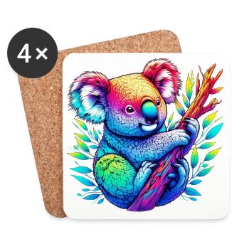 Koala - Untersetzer (4er-Set) - Weiß - Vorne
