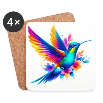 Hummingbird - Coasters (set of 4) - white - Front