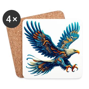 Aigle - Dessous de verre (lot de 4) - blanc - Devant