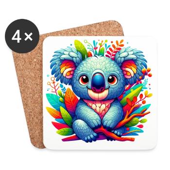 Koala - Untersetzer (4er-Set) - Weiß - Vorne