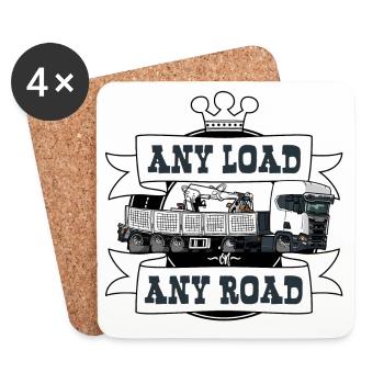 1263 2 ANY ROAD ANY LOAD - Coasters (set of 4) - white - Front