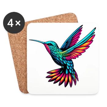 Hummingbird - Coasters (set of 4) - white - Front