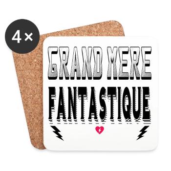 Grand Mère Fantastique - Dessous de verre (lot de 4) - blanc - Devant