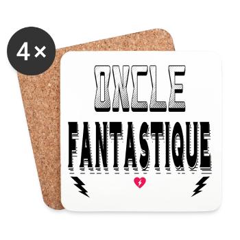 Oncle Fantastique - Dessous de verre (lot de 4) - blanc - Devant