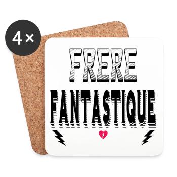 Frère Fantastique - Dessous de verre (lot de 4) - blanc - Devant