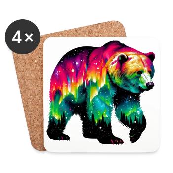 Bear - Coasters (set of 4) - white - Front
