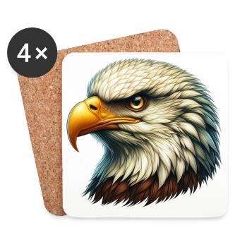 Eagle - Coasters (set of 4) - white - Front