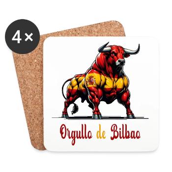 The pride Bilbao flag design - Coasters (set of 4) - white - Front