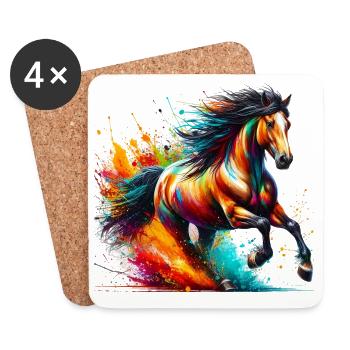 Horse - Coasters (set of 4) - white - Front