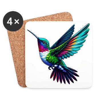 Hummingbird - Coasters (set of 4) - white - Front