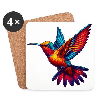 Hummingbird - Coasters (set of 4) - white - Front