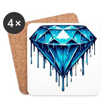 Diamond - Coasters (set of 4) - white - Front