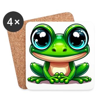 Frog - Coasters (set of 4) - white - Front