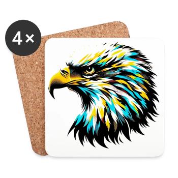 Eagle - Coasters (set of 4) - white - Front