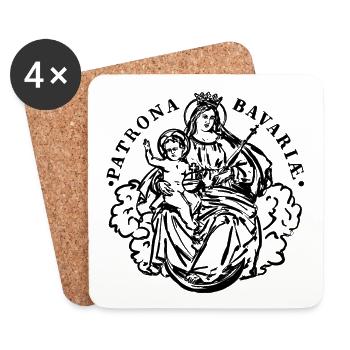 Patrona Bavaria - Untersetzer (4er-Set) - Weiß - Vorne