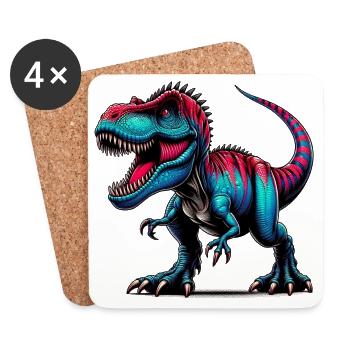Dinosaur - Coasters (set of 4) - white - Front