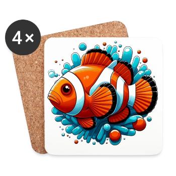 Clownfish - Coasters (set of 4) - white - Front