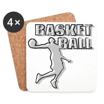 Sport Basketball - Untersetzer (4er-Set) - Weiß - Vorne