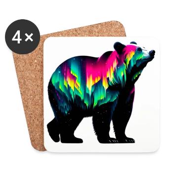 Bear - Coasters (set of 4) - white - Front