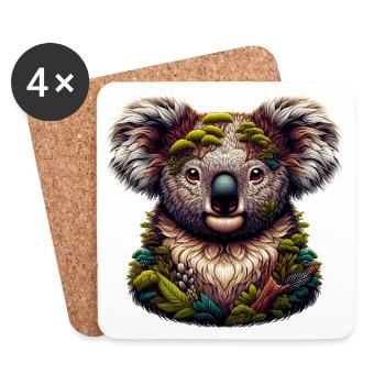 Koala - Untersetzer (4er-Set) - Weiß - Vorne