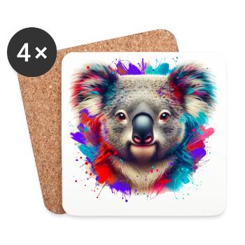 Koala - Untersetzer (4er-Set) - Weiß - Vorne