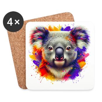 Koala - Coasters (set of 4) - white - Front
