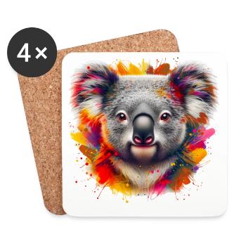 Koala - Coasters (set of 4) - white - Front