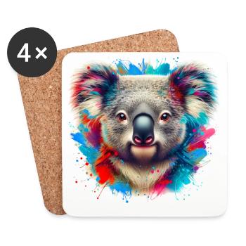 Koala - Coasters (set of 4) - white - Front