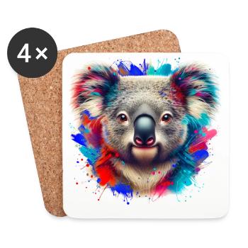 Koala - Untersetzer (4er-Set) - Weiß - Vorne
